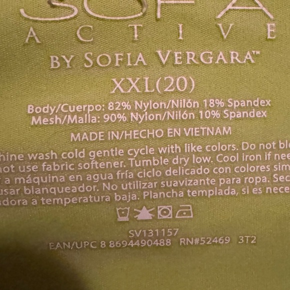 Sofia Active by Sofia Vergara Corset and leggings XL XXL - Picture 6 of 8